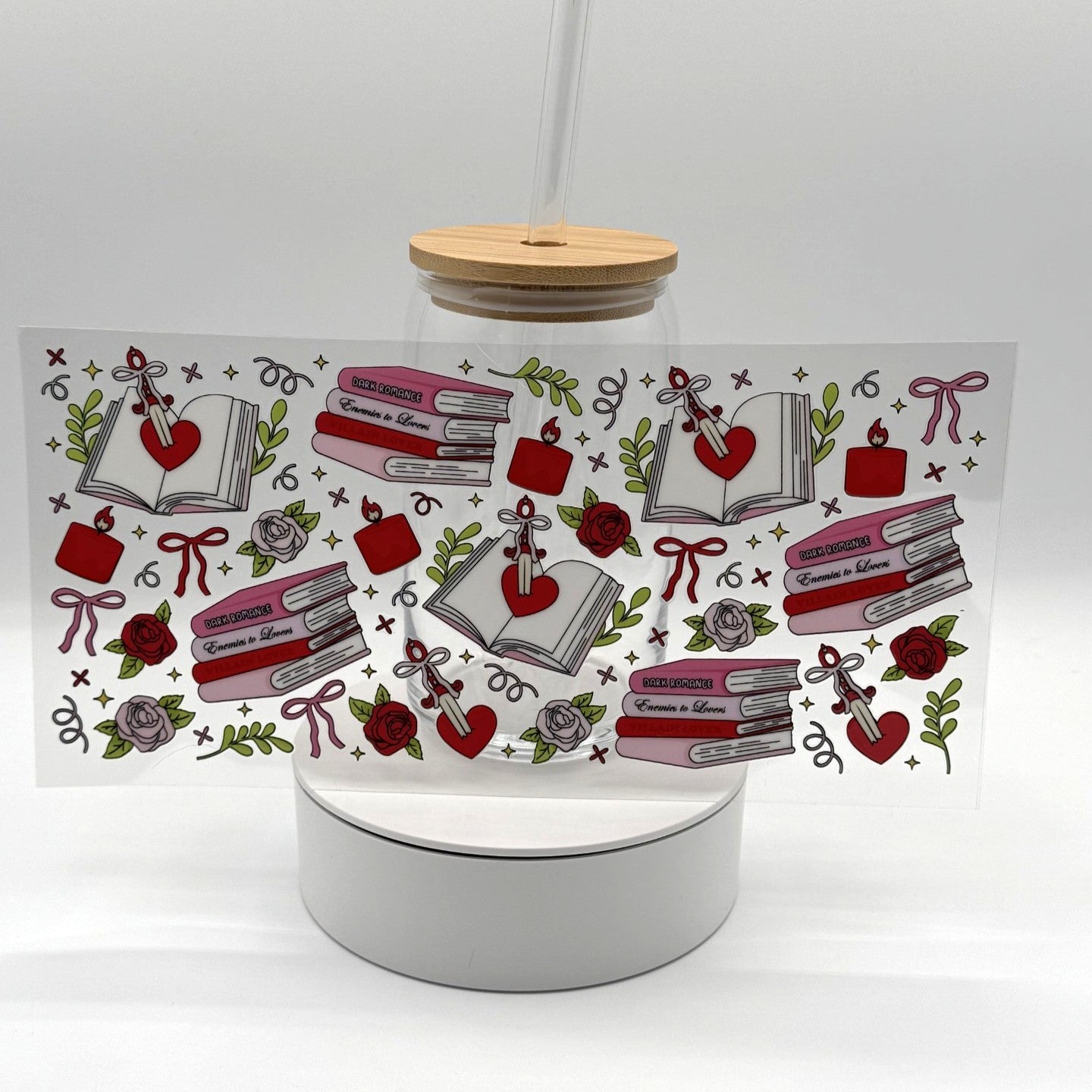 16 oz Glass Tumbler - Dark Romance Reader
